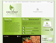 Tablet Screenshot of cocopeatlanka.com